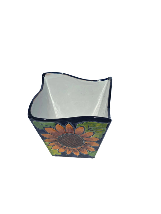Prism Sunflower Pot-Hand Painted Talavera