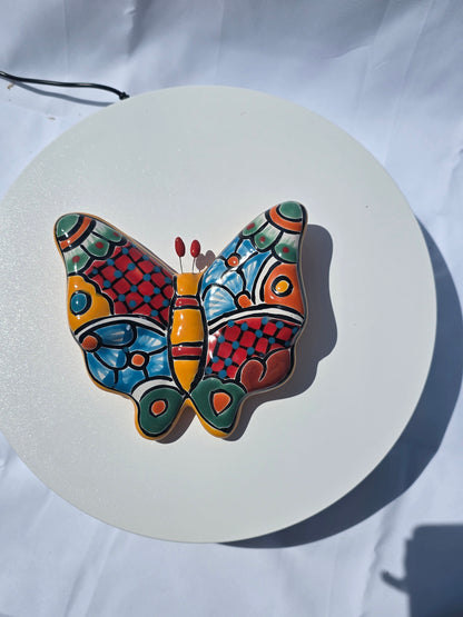 6" Talavera Butterfly – Hand‑Painted Wall Decor Red