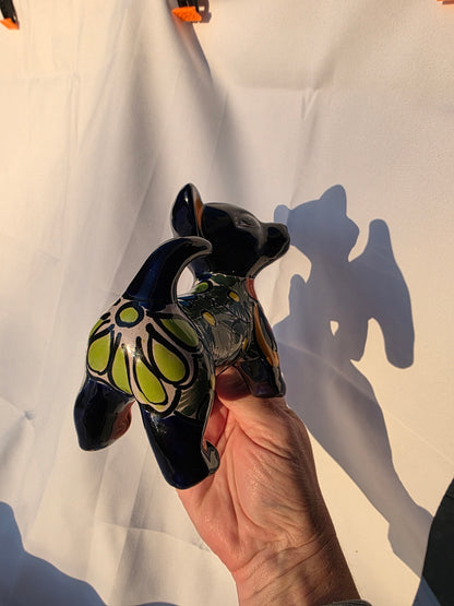 Itty Bitty Talavera Chihuahua – Hand‑Painted Mini Statue