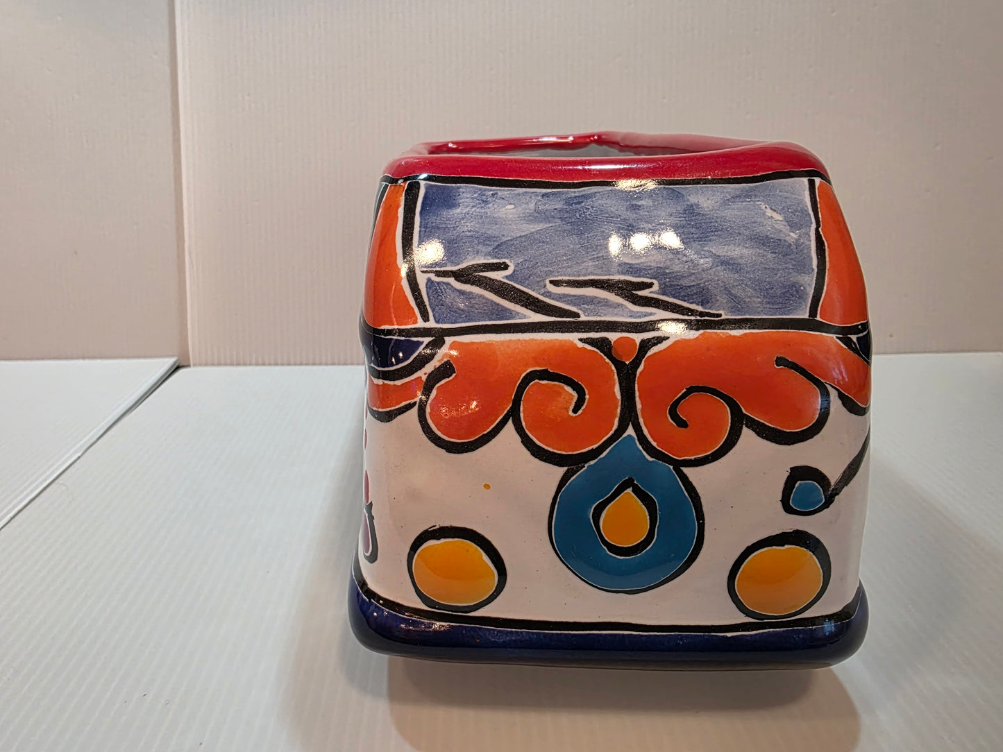 VW Van Planter – Multicolor Butterfly