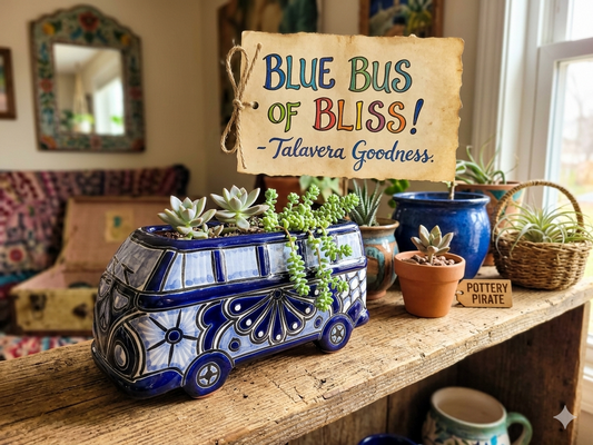 VW Van Planter – Talavera Blue