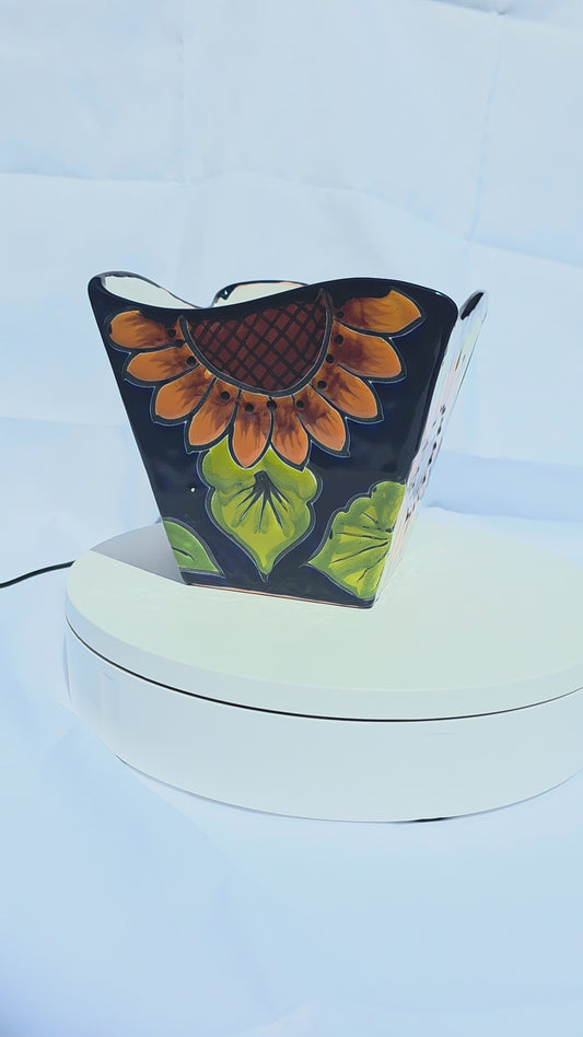Prism Sunflower Pot-Hand Painted Talavera