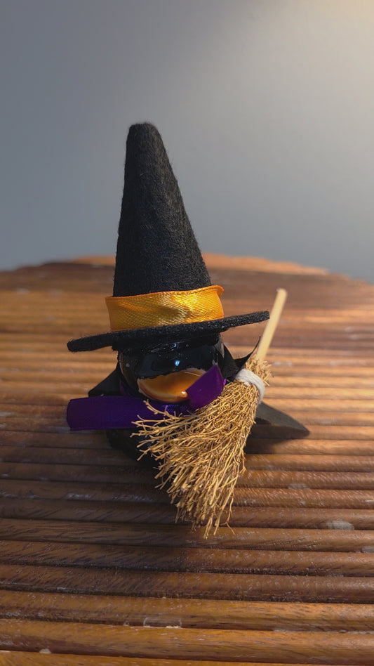 Astrid the Duck Witch | Handmade Ceramic Figurine & Cottagecore Decor
