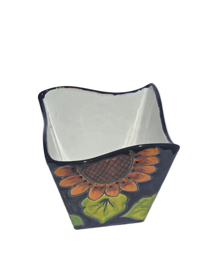 Prism Sunflower Pot-Hand Painted Talavera
